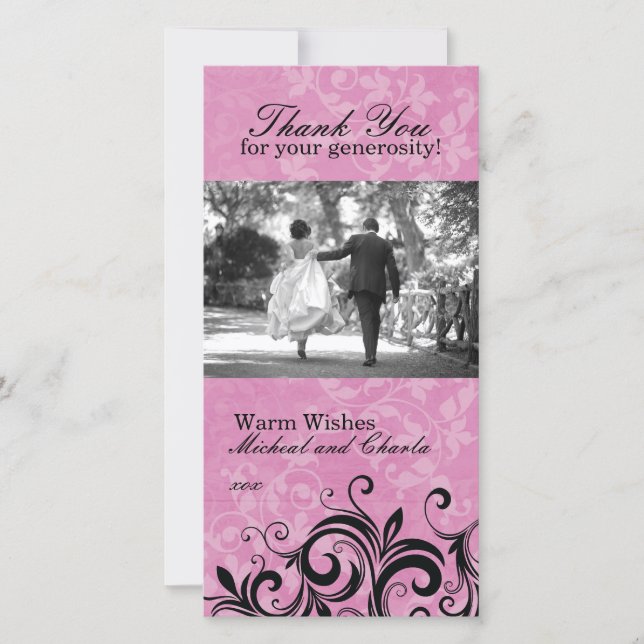 Thank You Photo Card (4x8) (Front)