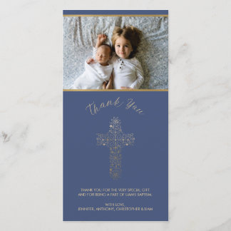 Thank You Photo Card - Religious (Baptism, etc.)