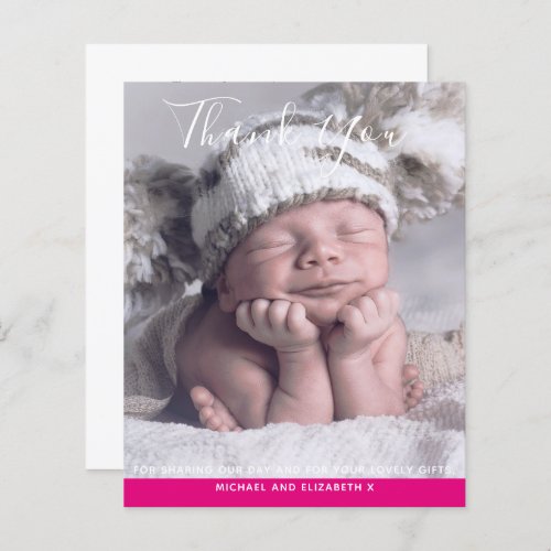 Thank You Photo Cards Baby Shower New Baby