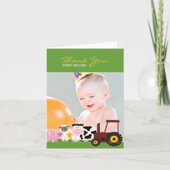 Thank You Photo Farm Card by all_items at Zazzle