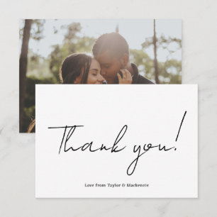 Thank You Photo Personalized Note Card