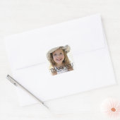 Thank You Photo Sticker for Kids Party (Envelope)