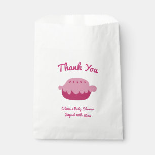 Thank you pie paper baby shower party favor bags