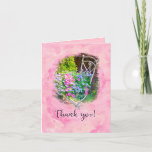 Thank you Pink Floral Watercolor