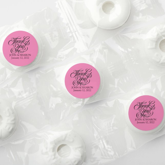 Thank You Pink Wedding Life Saver® Mints (Assorted)