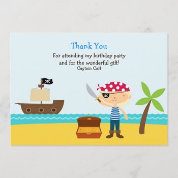 Thank You Pirate Card by all_items at Zazzle