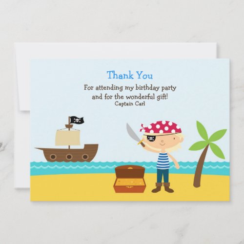 Thank You Pirate Card