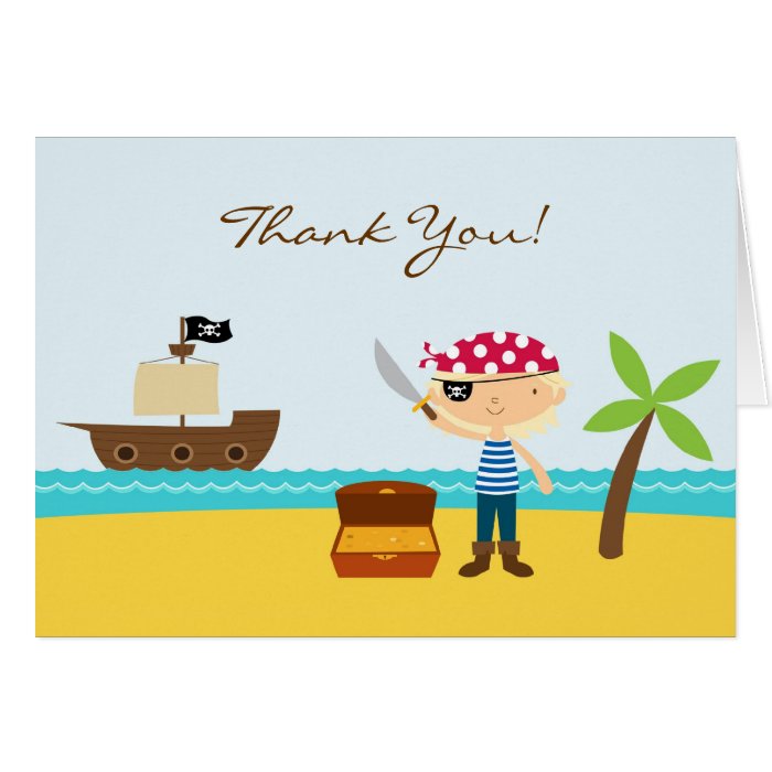 Thank You Pirate Folded Card