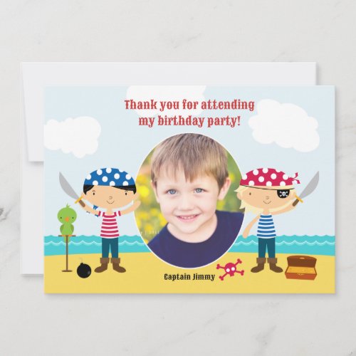 Thank You Pirate Photo Card