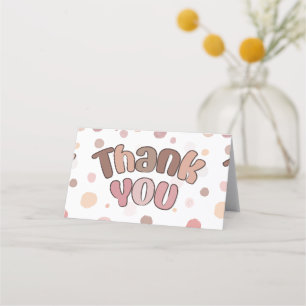 Thank you  place card