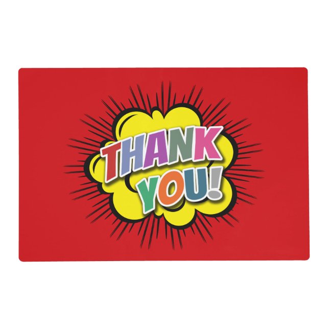 Thank You Placemat (Front)