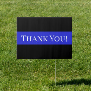 Thank You Police Cop Sign