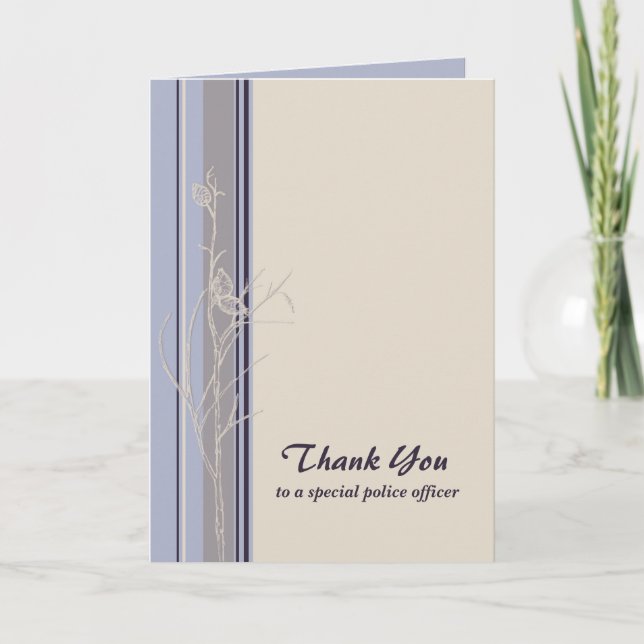 Thank You Police Officer Card (Front)