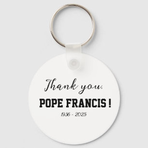 Thank you, Pope Francis! passed away Wind Chime Keychain