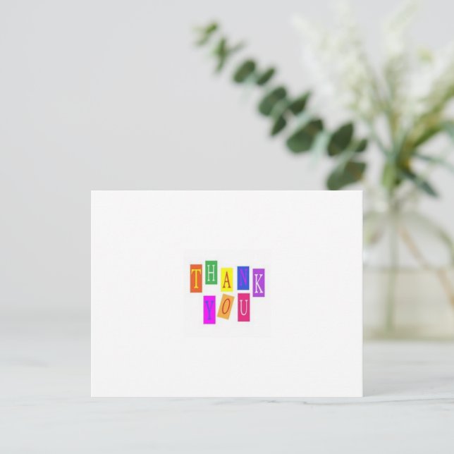 Thank You Post Card (Standing Front)