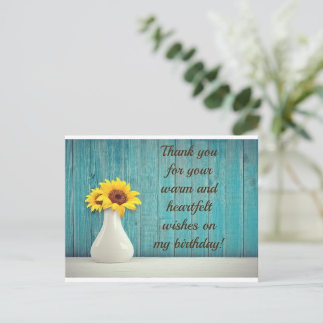 Thank you post card (Standing Front)