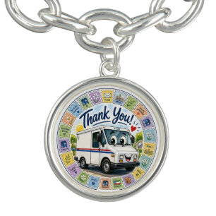 Thank you postal workers appreciation bracelet