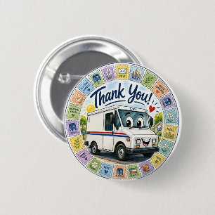 Thank you postal workers appreciation button