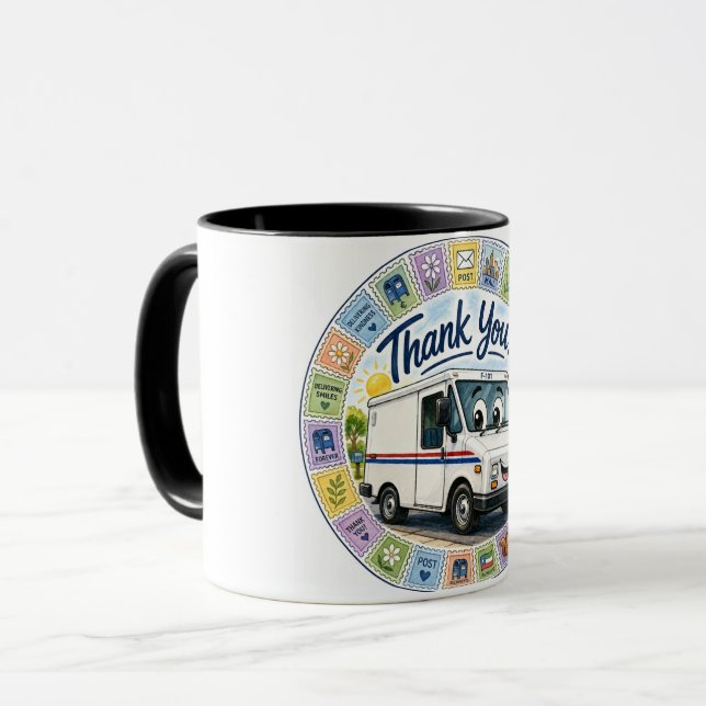 Thank you postal workers appreciation  mug (Front Left)