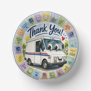 Thank you postal workers appreciation paper bowls