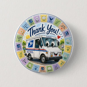 Thank you Postal Workers Button