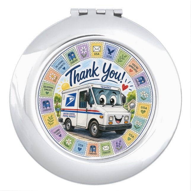 Thank you Postal Workers  Compact Mirror (Front)