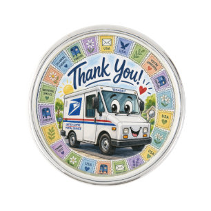 Thank you Postal Workers  Lapel Pin