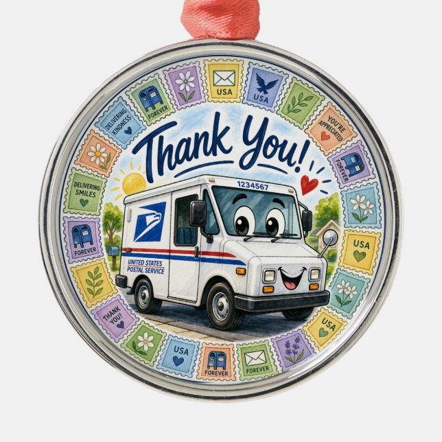 Thank you Postal Workers  Metal Ornament (Front)