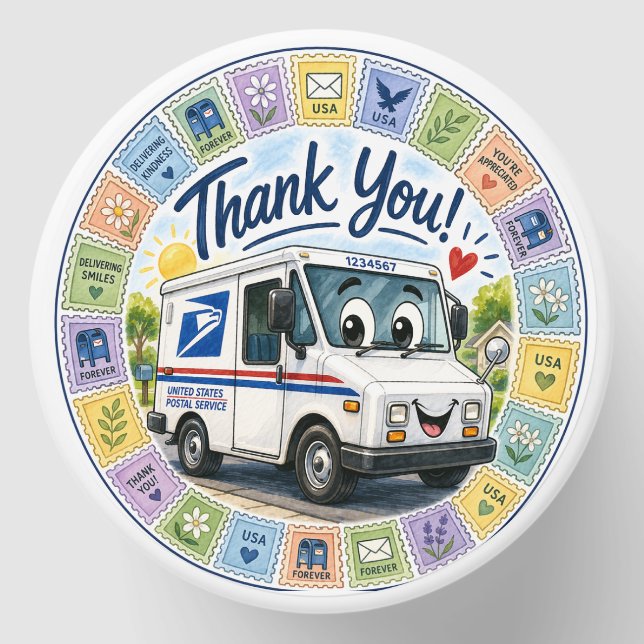 Thank you Postal Workers  Mini Candle Favors (Front)