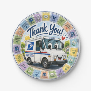 Thank you Postal Workers Paper Plates