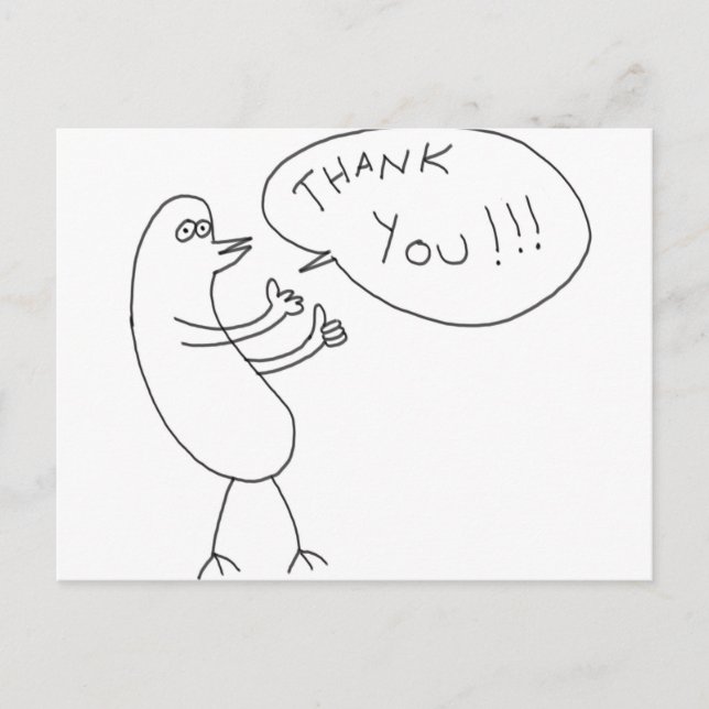 Thank You!!! Postcard (Front)