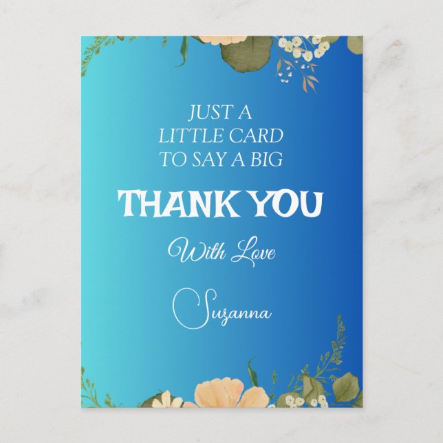 Thank you Postcard (Front)
