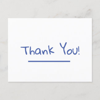 Thank you postcard