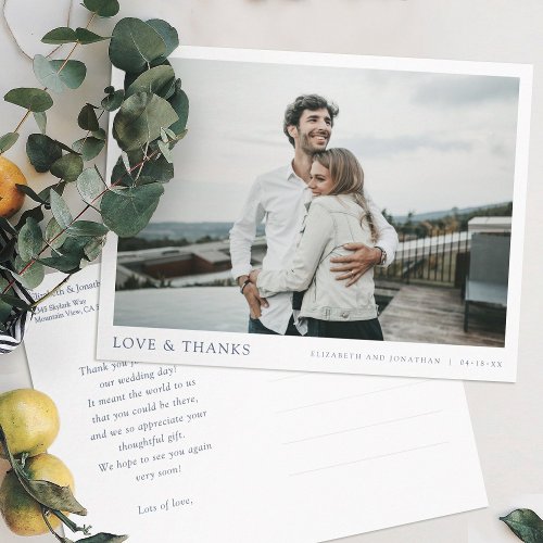 Thank You Postcards for Wedding Guests and Gifts