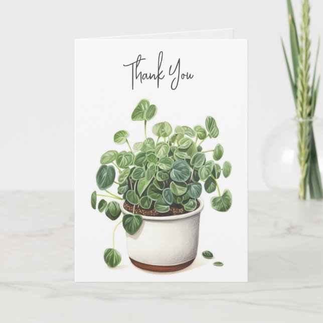 Thank You Potted Plant Card (Front)