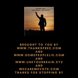 Thank you President Joe Biden Button