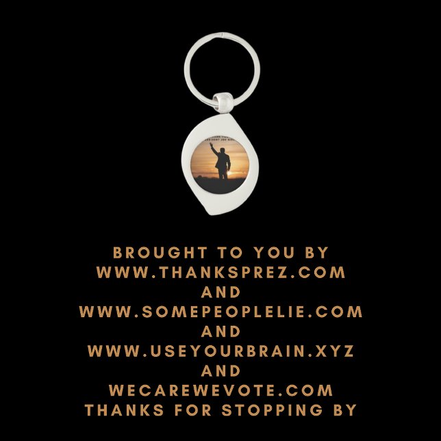 Thank you President Joe Biden Keychain (Creator Uploaded)