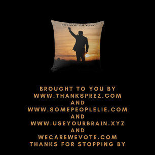 Thank you President Joe Biden Throw Pillow