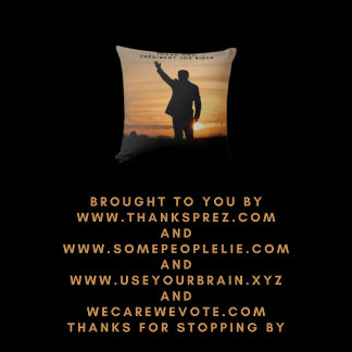 Thank you President Joe Biden Throw Pillow
