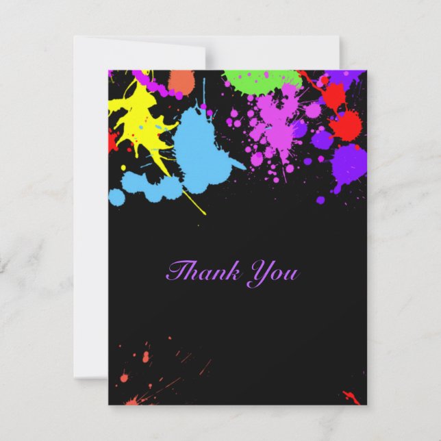 Thank You Pretty Neon Green Pink Red Turquoise (Front)