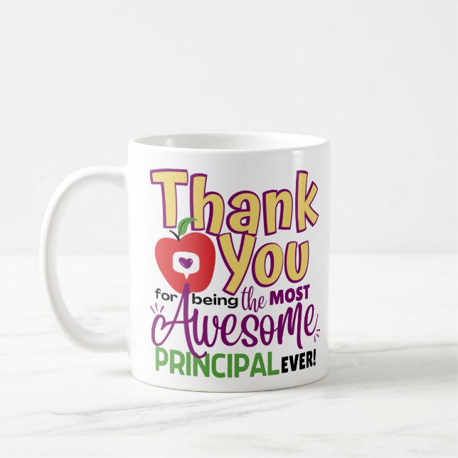 Thank You Principal Gift Coffee Mug (Left)