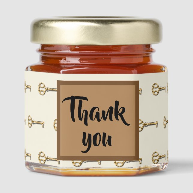 Thank You Professional Employee Appreciation Honey Jar Favors (Front)