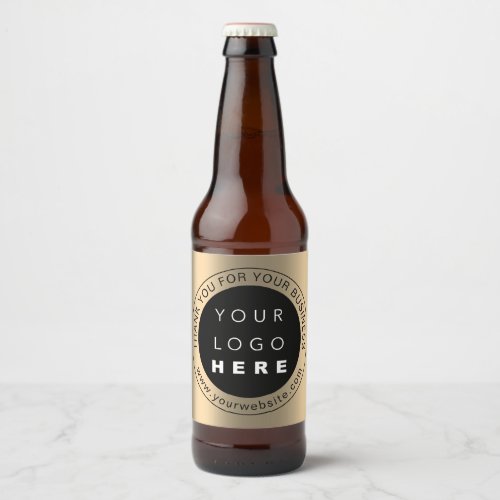 Thank You Professional Logo Promotional Business Beer Bottle Label