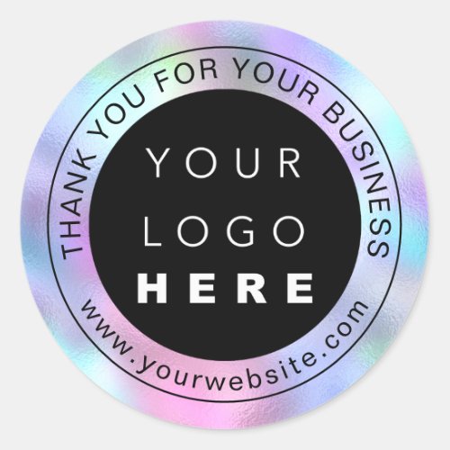Thank You Professional Logo Promotional Business Classic Round Sticker