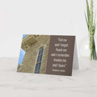 Thank You, Professor, for Teaching Me Card