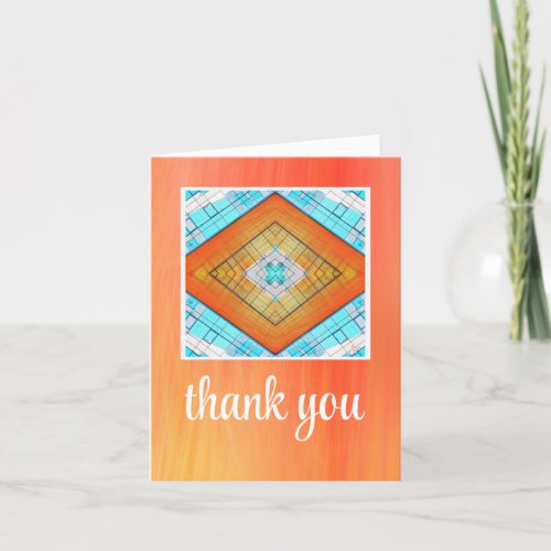 Thank you pumpkin and aqua abstract by Jo Images