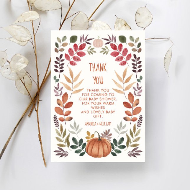 Thank You Pumpkin Fall Baby Shower (Creator Uploaded)