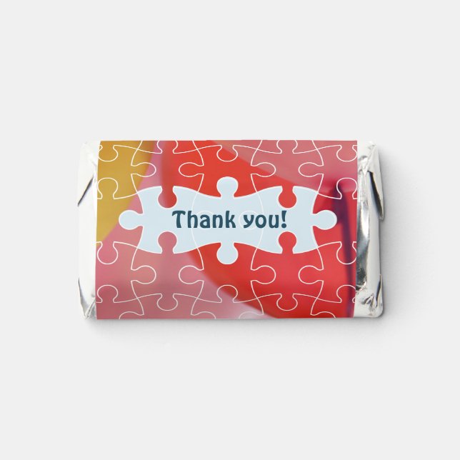 Thank You! Puzzle Balloon Birthday Party  Hershey's Miniatures (Front)
