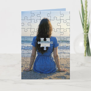 Thank You Puzzle Piece Missing Card