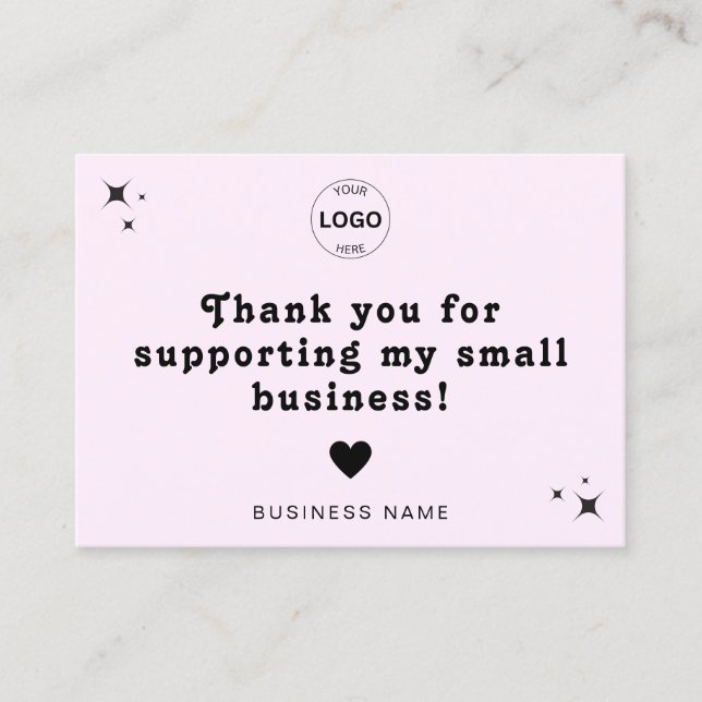 Thank You Qr Code Logo Discount Leave A Review Business Card (Front)